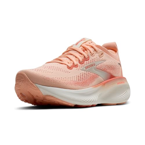 Brooks Women’s Adrenaline GTS 25 Supportive Running & Walking Shoe - Peach Echo/Coconut - 5.5 Medium - product image
