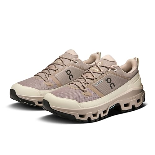 On Mens Cloudrock Low Waterproof Cinder/Fog 7 M
