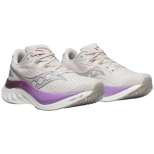Saucony Women's Endorphin Speed 4 Sneaker, Moon/Plum, 7