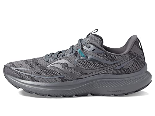 Saucony Women's Omni 21 Running Shoe, Asphalt, 11.5 Wide