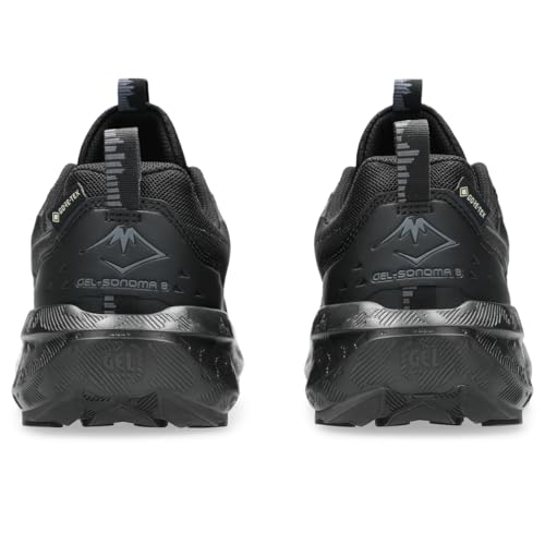 ASICS Women's Gel-Sonoma 8 GTX Running Shoes, 6, Black/Carrier Grey