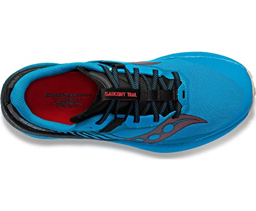 Saucony Women's Endorphin Edge Trail Running Shoe, Ocean/Loam, 9 Medium