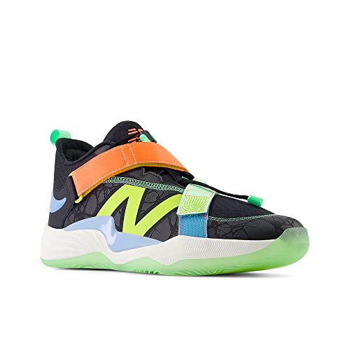 New Balance Unisex FuelCell Lindor V2 Turf Baseball Shoe,Black/Neon Dragonfly/Electric Jade,Men 11 / Women 12.5