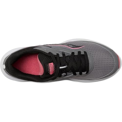 Saucony Women's Cohesion 16 Sneaker, Charcoal/Petal, 9