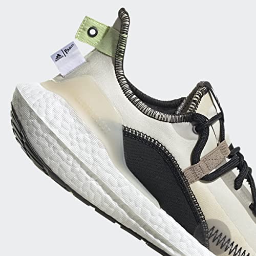 adidas Ultraboost 21 X Parley Unisex Shoes Size 8.5, Color: Orbit Grey/Chalky Brown/Almost Lime-White