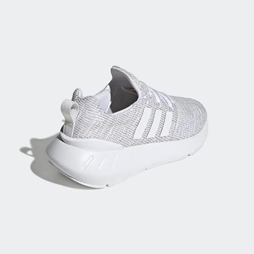 adidas Originals Swift Run 22 Skate Shoe, White/Grey/Black, 6 US Unisex Big Kid