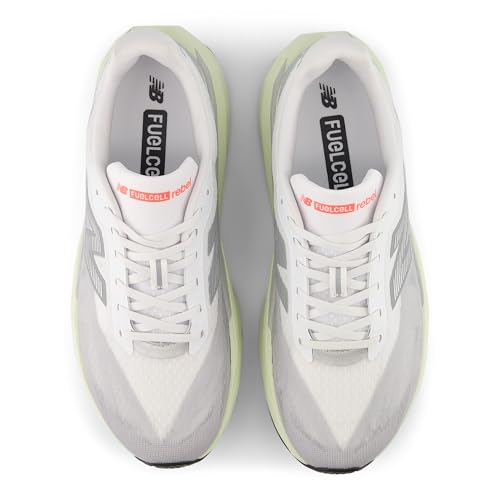 New Balance Women's FuelCell Rebel V5 Running Shoe, Raincloud/White/Mineral, 8.5 M