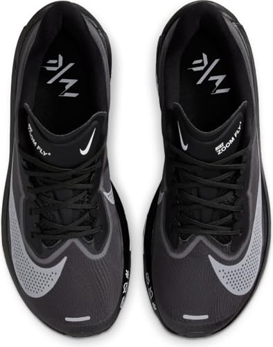 Nike Women's Zoom Fly 6 Road Running Shoes, Black White Lt Smoke Grey, 6.5