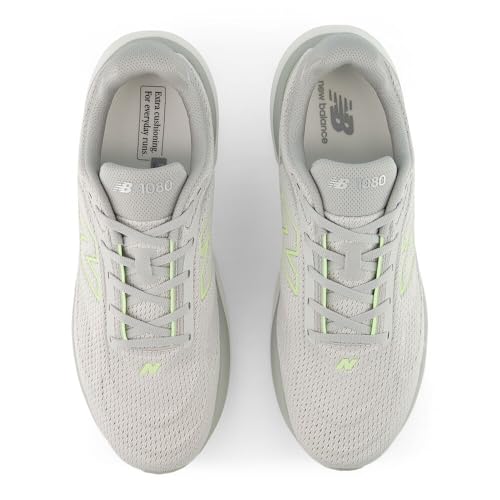 New Balance Men's Fresh Foam X 1080 V15 Running Shoe, Grey Matter/Afterglow, 14 W