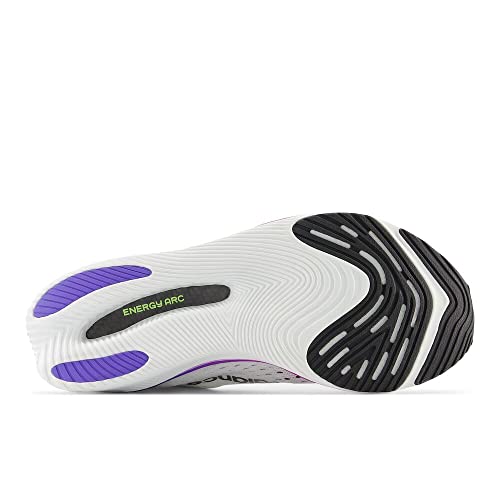 New Balance Women's FuelCell SuperComp Pacer V1 Running Shoe, White/Electric Indigo/Thirty Watt, 6.5 W