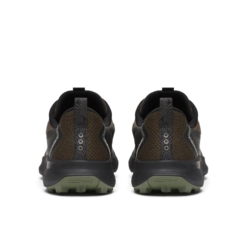 Saucony Men's Peregrine 15 Gore-Tex Waterproof Sneaker, BARK/Black, 7.5