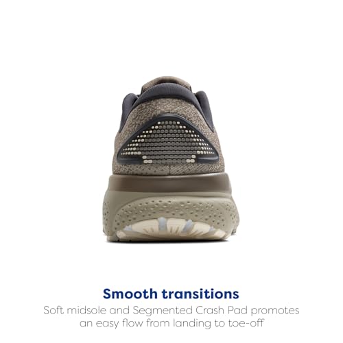 Brooks Men’s Ghost 16 Neutral Running Shoe - London-Fog/Falcon/Coconut - 9 Medium - alternate view 3