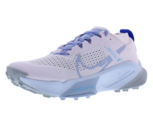 Nike Zoomx Zegama Trail Womens Shoes Size 10.5, Color: Pearl Pink/Blue Whisper