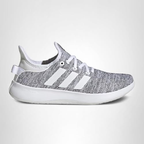 Adidas Women's Cloudfoam Pure, White/White/Black, 5.5