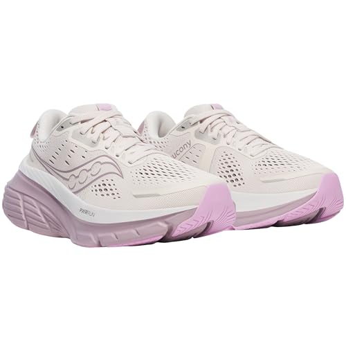 Saucony Women's Guide 18 Sneaker, Moon/Quail, 8