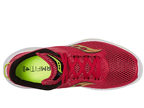 Saucony Women's Kinvara 14 Sneaker, RED Rose, 7