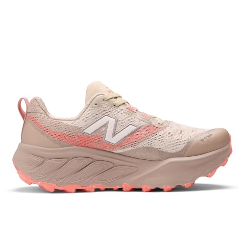 New Balance Women's Fresh Foam X Hierro V9 Trail Running Shoe, Desert Clay/Flat Taupe/Urgent Red, 8 W