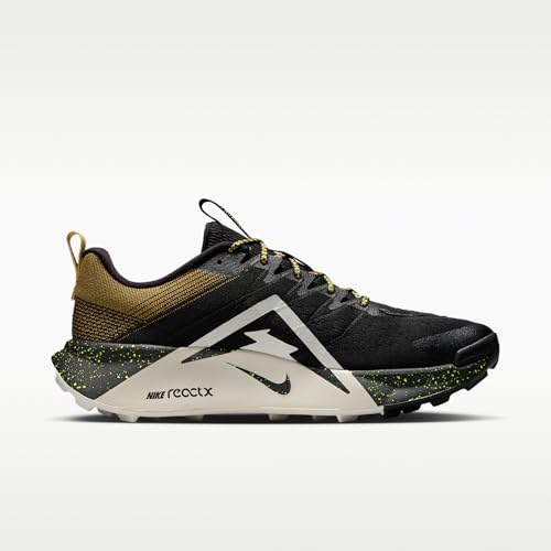 Nike Wildhorse 10 Men's Trail Running Shoes (Black/Peat Moss/Volt Ice/Phantom) Size 8 - alternate view 3
