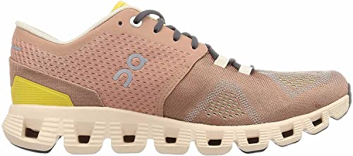 On Running Womens Cloud X Textile Synthetic Mocha Sand Trainers 9.5 US