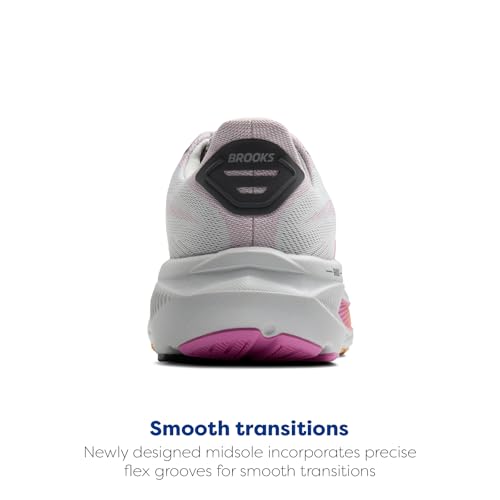 Brooks Women’s Ghost 17 Neutral Running Shoe - Oyster/Apricot/Pink - 9.5 Medium