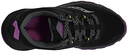 Saucony Women's Excursion Tr15, Black/Purple/Yellow, 8 W