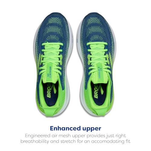 Brooks Men’s Adrenaline GTS 25 Supportive Running & Walking Shoe - Green/Moonlight/Phantom - 11 Medium