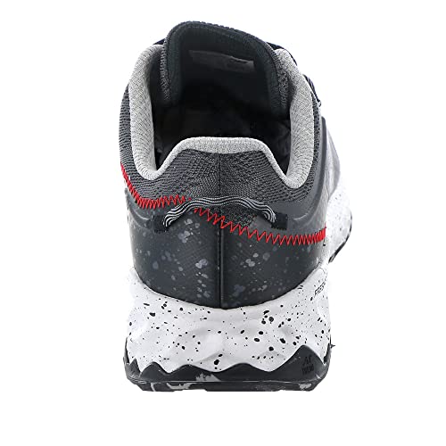 New Balance Men's Fresh Foam Garoe V1 Trail Running Shoe, Magnet/True Red/Black, 10.5 M