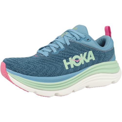 Hoka Women's Gaviota 5 Alpine Blue/Jadeite 7.5 Medium - alternate view 4
