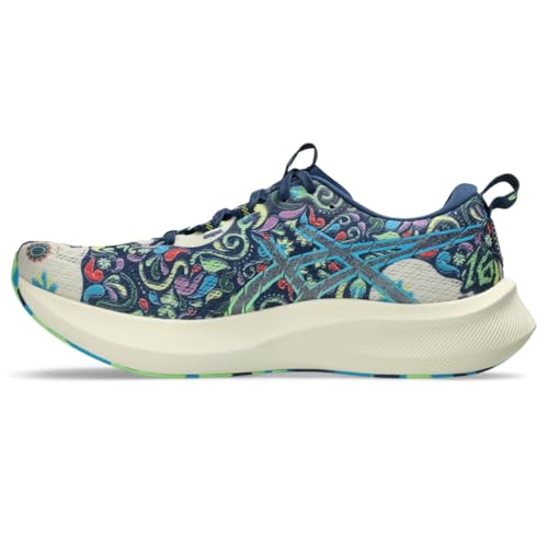 ASICS Men's Noosa TRI 16 Running Shoes, 11, Midnight Blue/Lime Burst