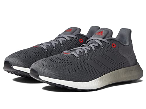 adidas Pureboost 21 Grey/Grey/Vivid Red 1 8.5 D (M)