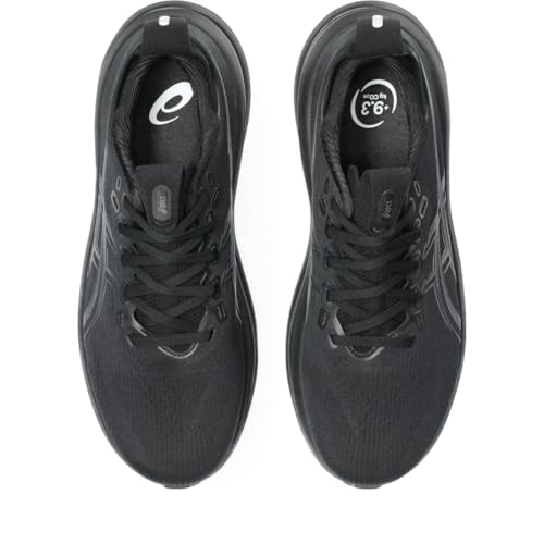 ASICS Men's Gel-Nimbus 28 Running Shoes, 12, Black/Graphite Grey