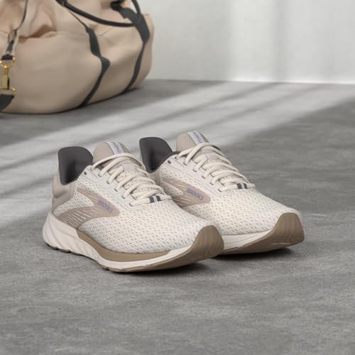 Brooks Women’s Anthem 6 Neutral Running Shoe - Coconut/Portabella/Iris - 10 Medium - alternate view 2