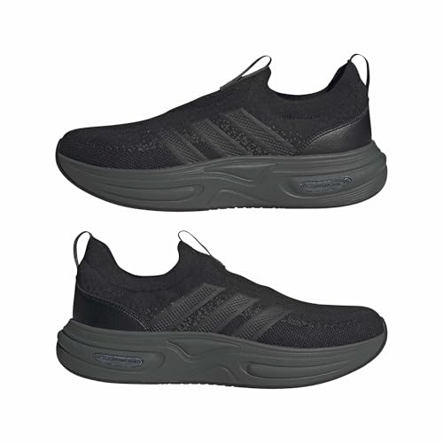 adidas Men's Cloudfoam Cuxxion - Sock, Black/Carbon/Grey, 9.5