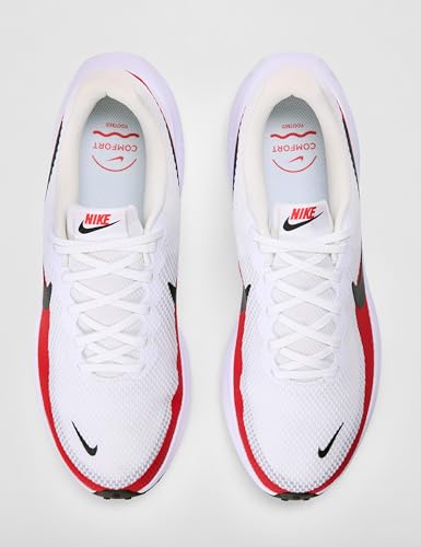 Nike Men's Revolution 8 Road Running Shoes, White/Black-University Red, 10