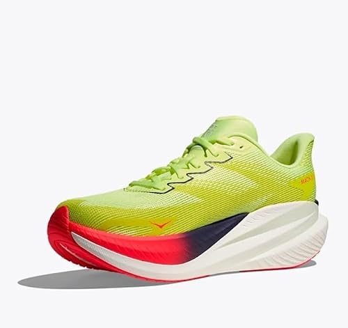 HOKA Mens Mach X 3 (Neon Yuzu/Squid Ink, US Footwear Size System, Adult, Men, Numeric, Medium, 9.5) - alternate view 5