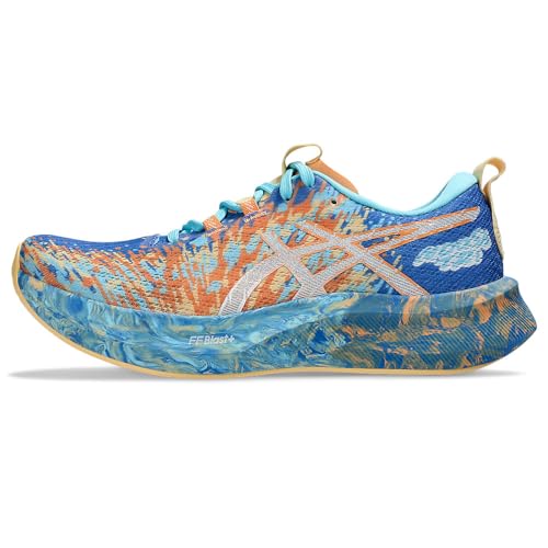 ASICS Women's Women's Noosa Tri 16Sneaker, Nature Blue Faded Orange, 8.5 US
