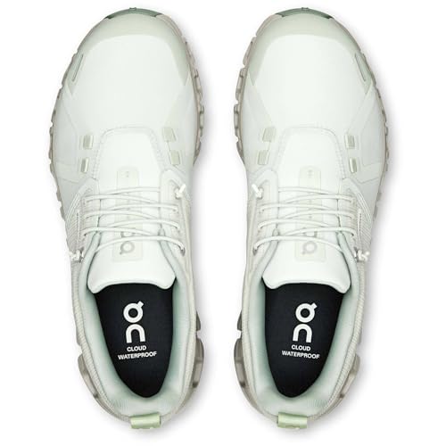 On Womens Cloud 6 Waterproof Iceberg/Tin 6.5 Medium