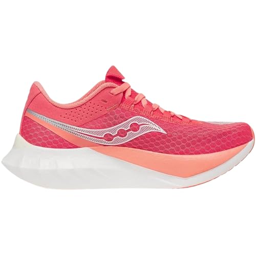 Saucony Women's Endorphin Pro 4 Sneaker, Coral, 9