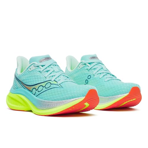 Saucony Women's Endorphin Speed 5 Sneaker, Splash/Citro, 9.5