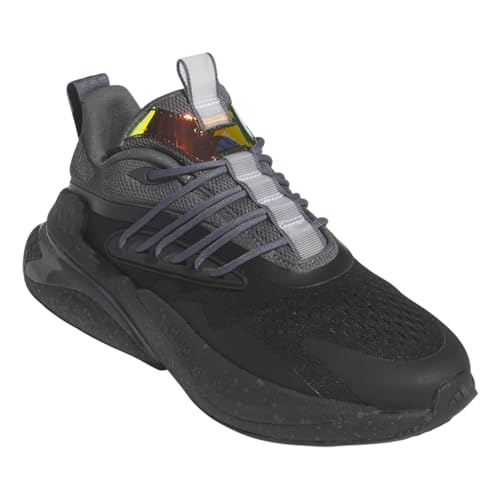 adidas Unisex-Adult Alphaboost V2, Black/Black/Grey, 14.5