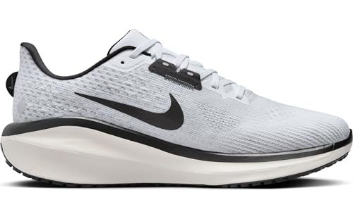 Nike Vomero 17 Men's Road Running Shoes (FB1309-104, White/Pure Platinum/Vintage Green/Black) Size 8