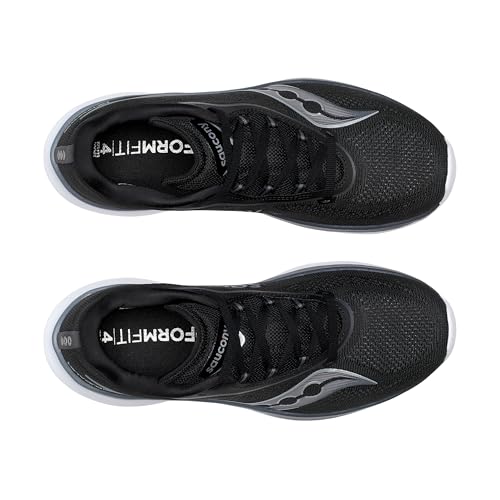 Saucony Women's Kinvara 15 Sneaker, Black/White, 9