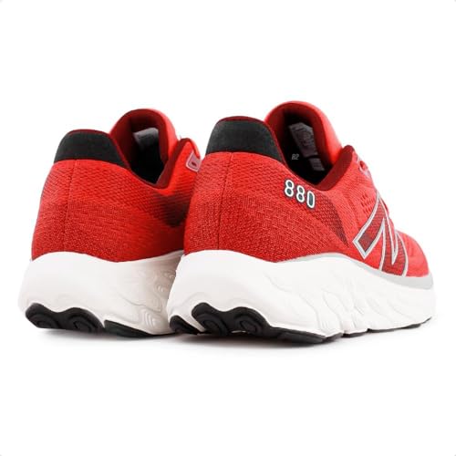 New Balance Men's Fresh Foam X 880 V14 Running Shoe, Neo Flame/Mercury Red/Sea Salt, 8 M