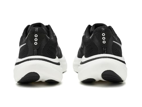 Saucony Women's Ride 19 Sneaker, Black/Silver, 8.5
