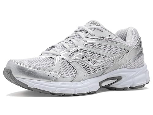 Saucony Unisex Ride Millennium Sneaker, Grey/Silver, 14