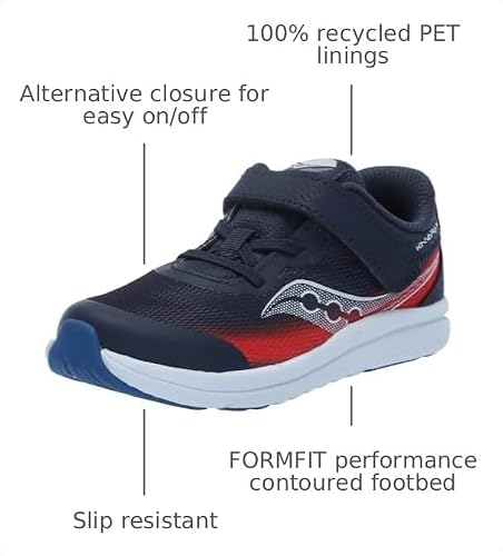 Kinvara 14 Alternative Closure Jr Navy/Red