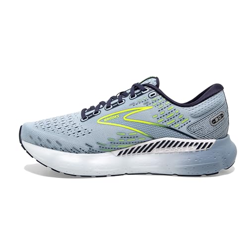 Brooks Women's Glycerin GTS 20 Supportive Running Shoe - Light Blue/Peacoat/Nightlife - 8.5 Medium