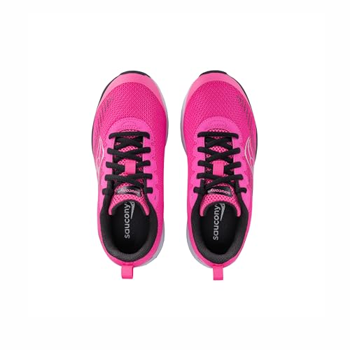 Saucony Cadence (Little Big Kid) Sneaker, Fuchsia, 4 Wide US Unisex