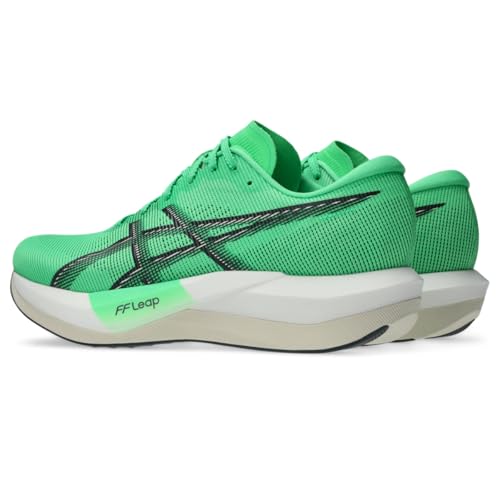 ASICS Unisex Magic Speed 5 Running Shoes, 5.5M / 7W, Vital Green/Carrier Grey