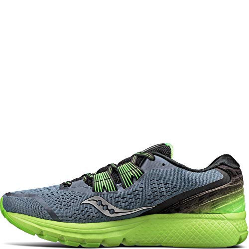 Saucony Men's Zealot ISO 3 Running Shoe, Grey Black, 12.5 M US